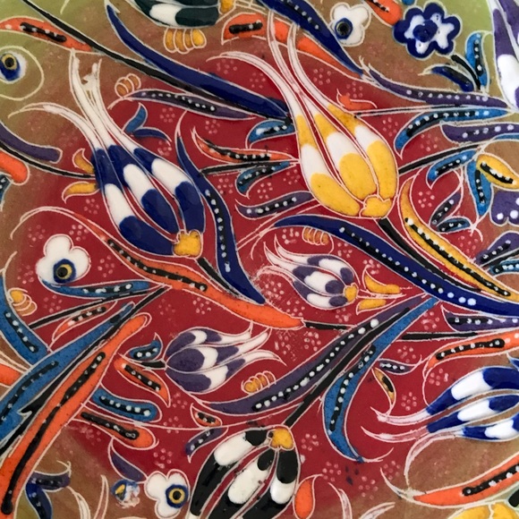 Turkish Hand Made Decorative Plate - Picture 4 of 8